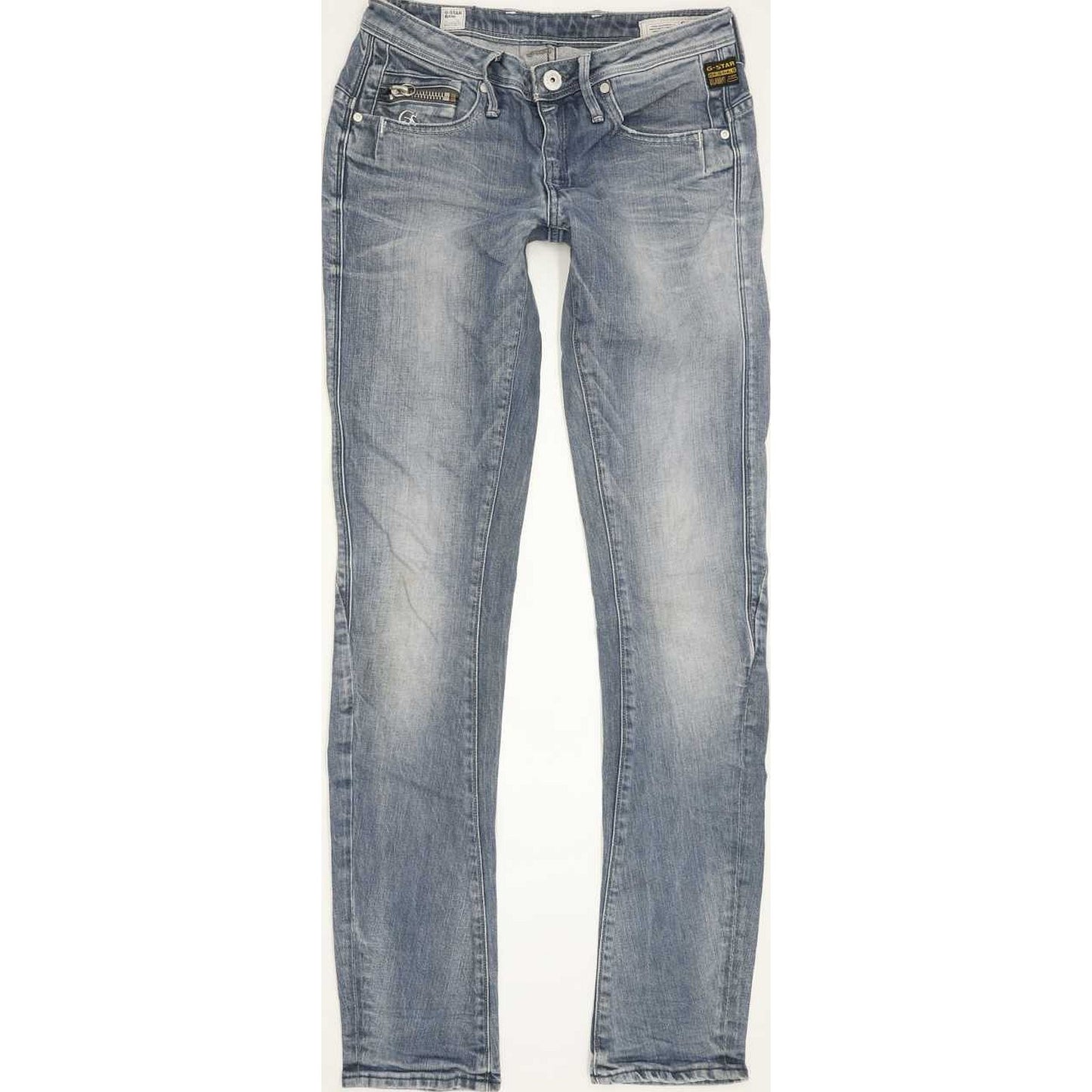G-Star Ocean Women Blue Skinny Slim Stretch Jeans W28 L32