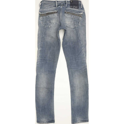 G-Star Ocean Women Blue Skinny Slim Stretch Jeans W28 L32