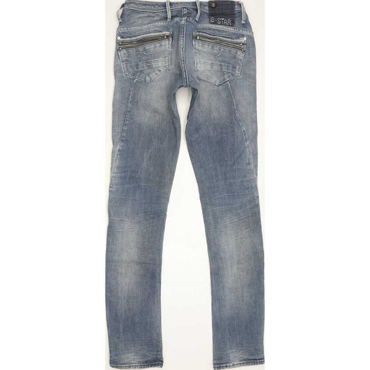 G-Star Ocean Women Blue Skinny Slim Stretch Jeans W28 L32