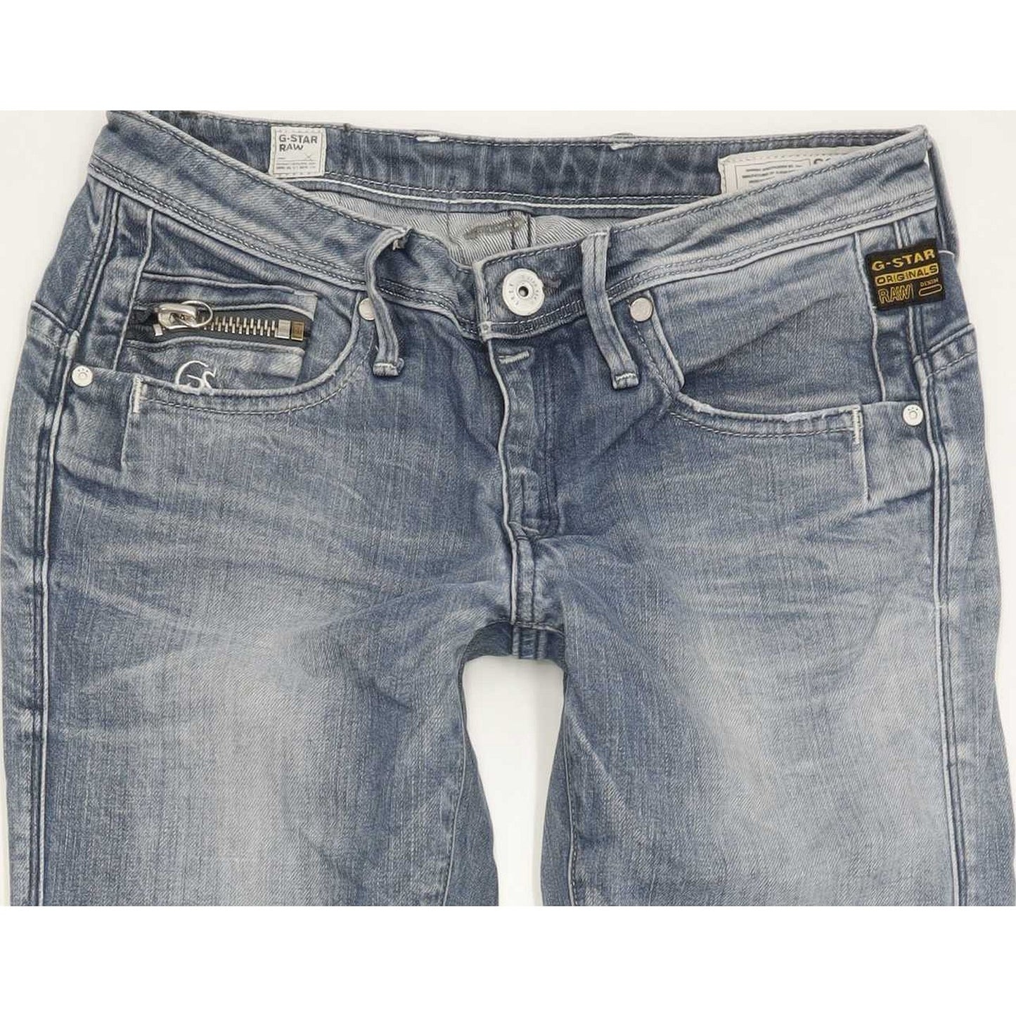G-Star Ocean Women Blue Skinny Slim Stretch Jeans W28 L32