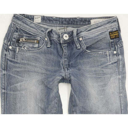 G-Star Ocean Women Blue Skinny Slim Stretch Jeans W28 L32