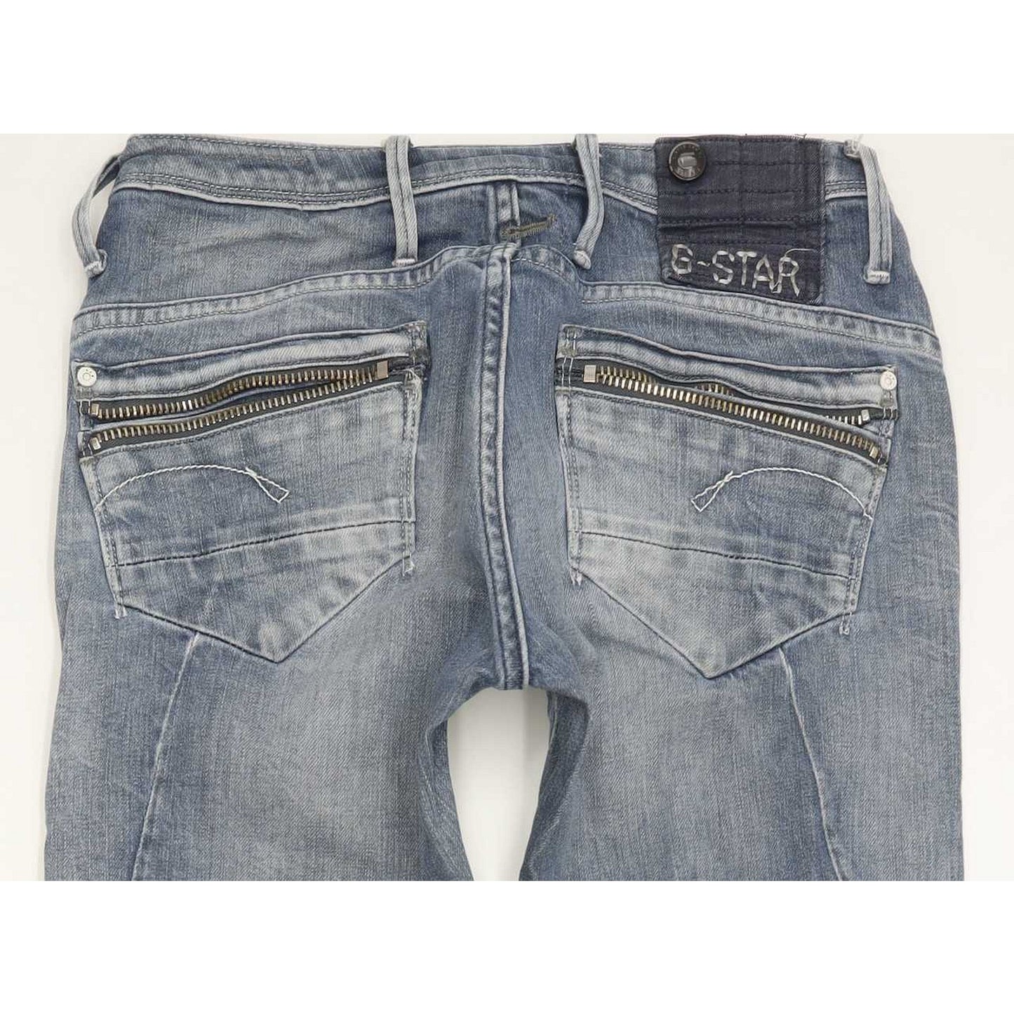 G-Star Ocean Women Blue Skinny Slim Stretch Jeans W28 L32