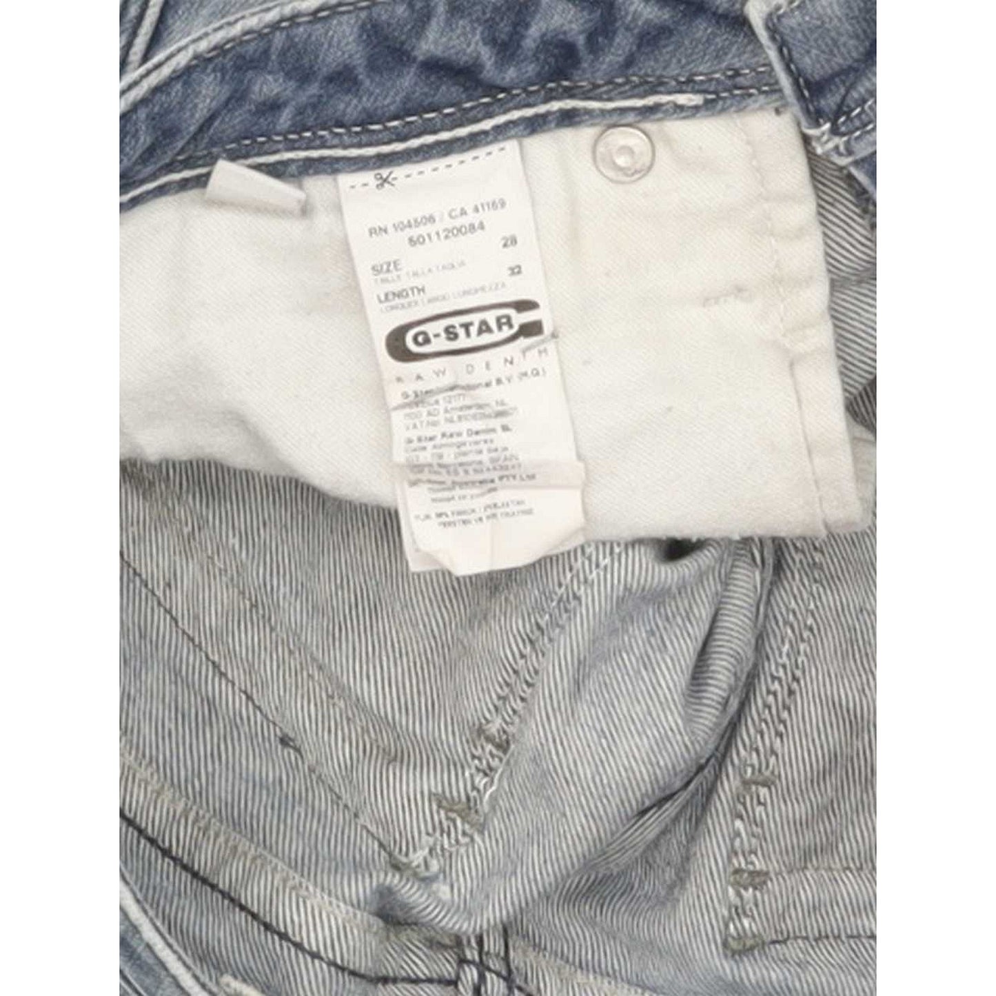 G-Star Ocean Women Blue Skinny Slim Stretch Jeans W28 L32