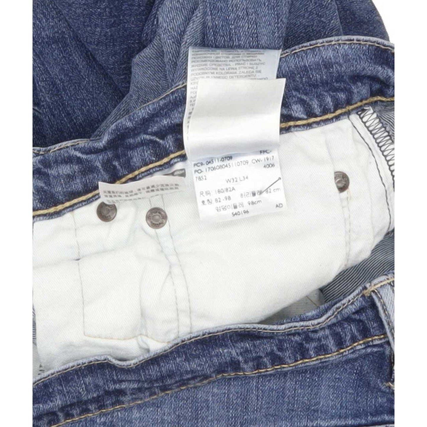 Levi's 511 Men Blue Straight Slim Stretch Jeans W32 L32