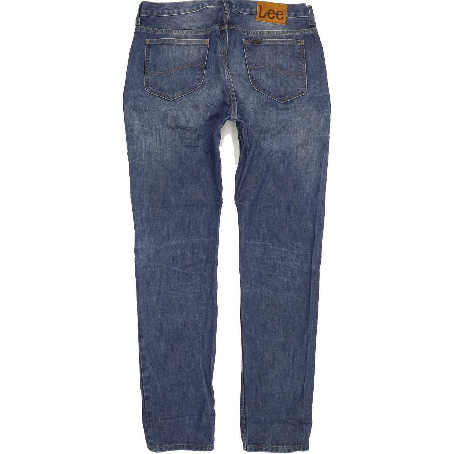 Lee Rider Men Blue Straight Regular Jeans W36 L34