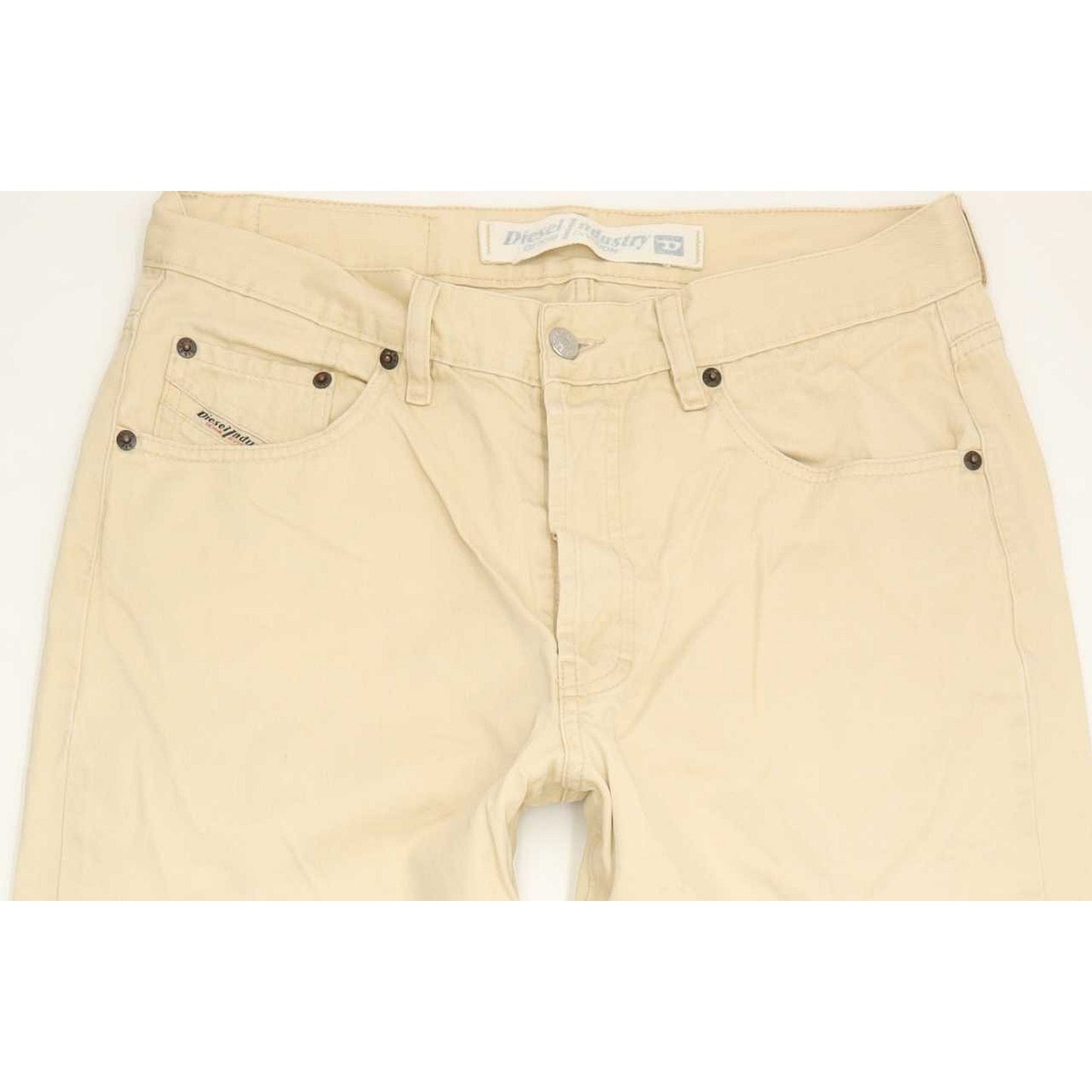 Diesel Cheyenne Men Beige Straight Regular Jeans W34 L33