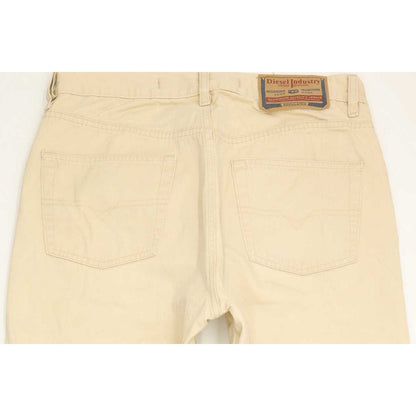 Diesel Cheyenne Men Beige Straight Regular Jeans W34 L33