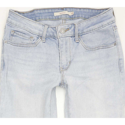 Levi's 711 Women Blue Skinny Slim Stretch Jeans W27 L32