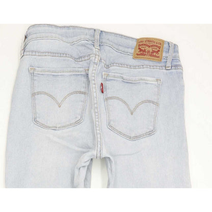 Levi's 711 Women Blue Skinny Slim Stretch Jeans W27 L32