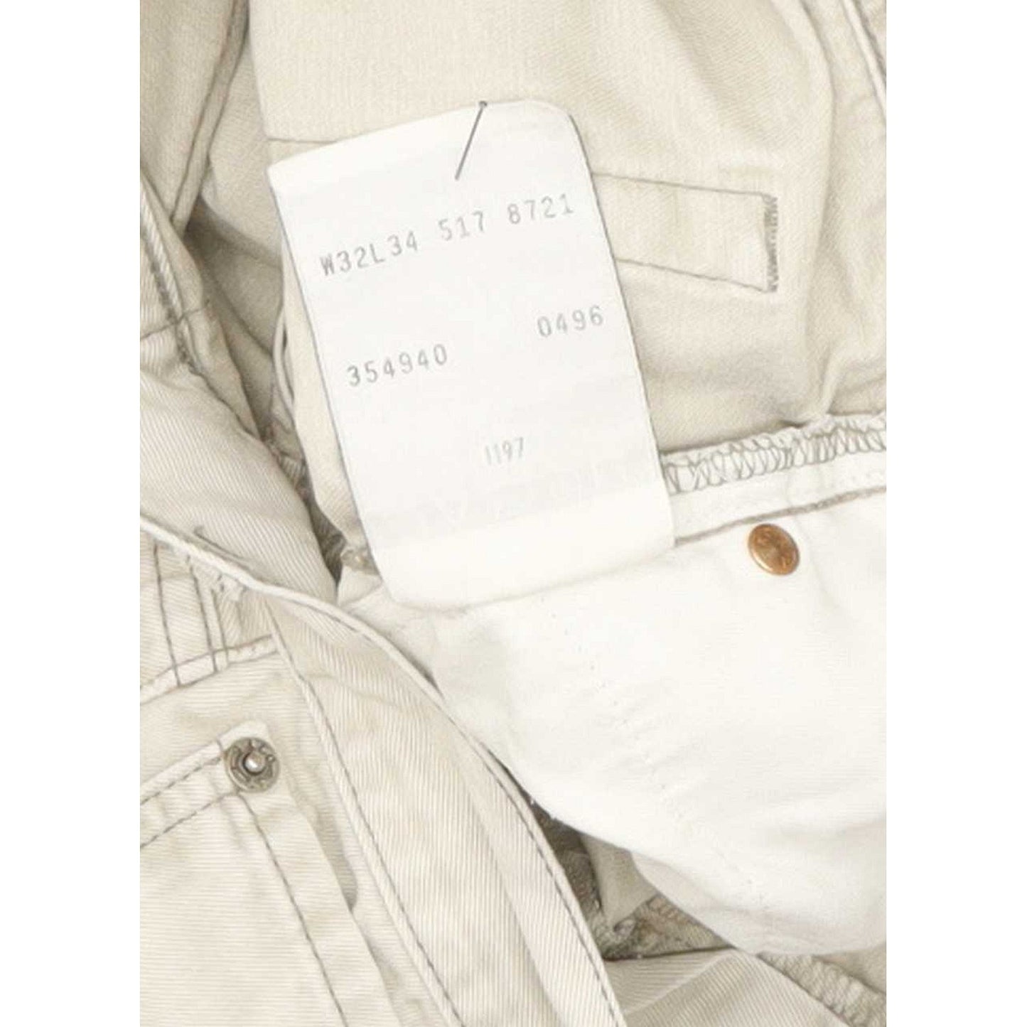 Levi's 517 Men Beige Straight Regular Jeans W32 L33