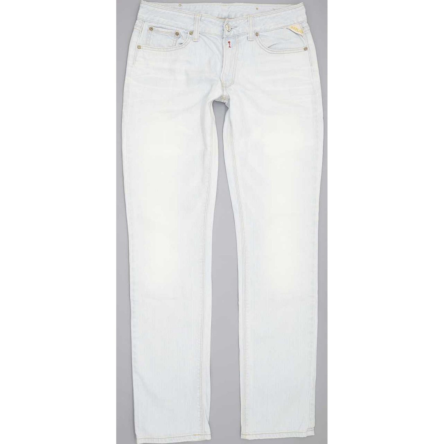 Replay Women Blue Straight Slim Stretch Jeans W30 L31
