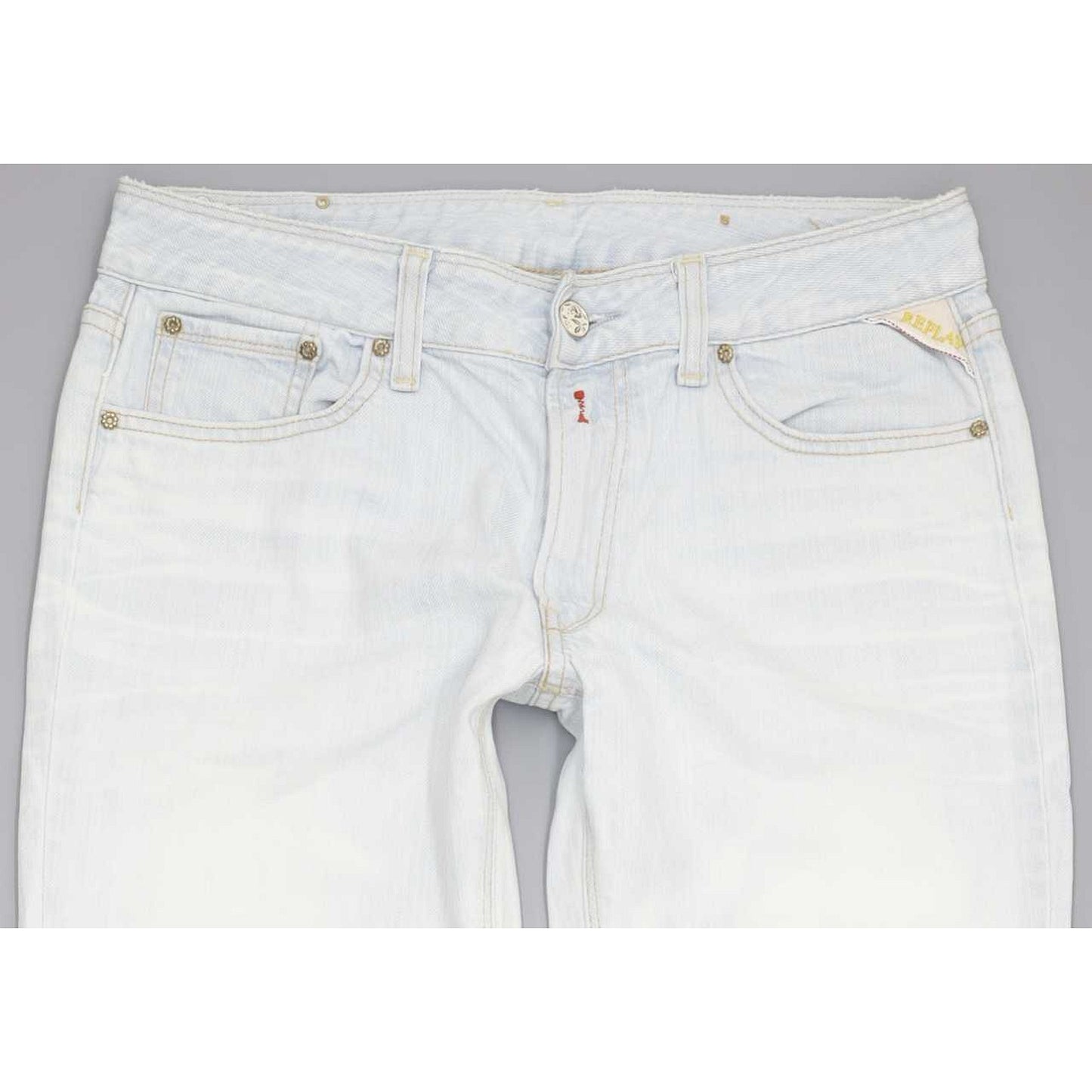 Replay Women Blue Straight Slim Stretch Jeans W30 L31