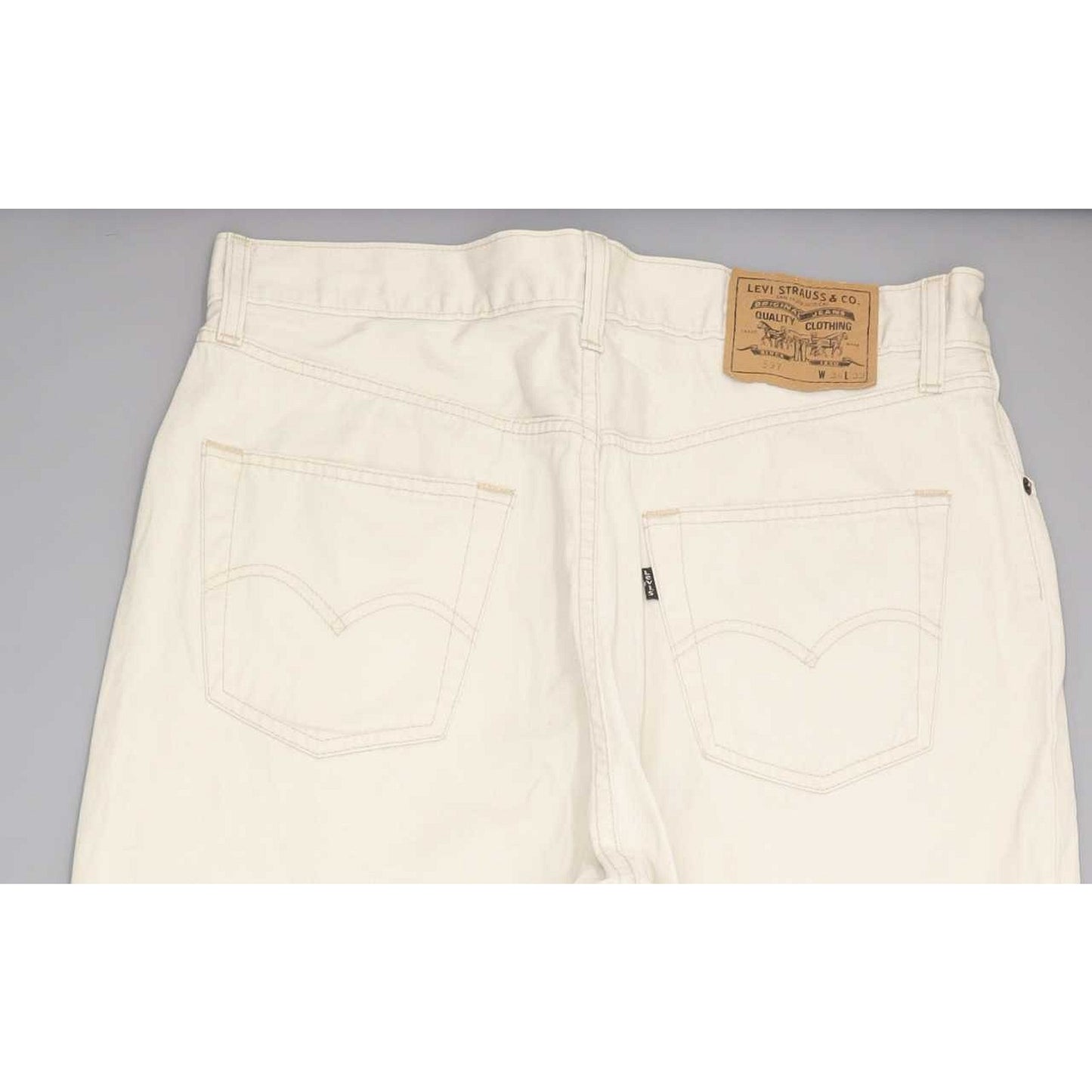Levi's 597 Men Beige Straight Regular Jeans W34 L32