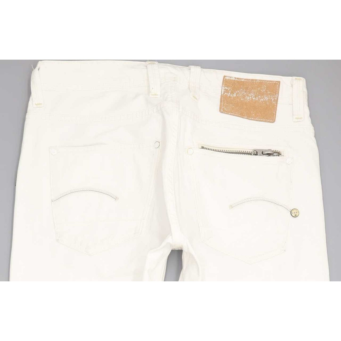 G-Star Attacc Men White Straight Slim Jeans W32 L31