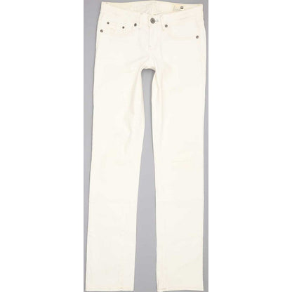 G-Star 3301 Women White Straight Slim Stretch Jeans W28 L33