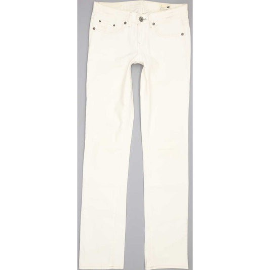 G-Star 3301 Women White Straight Slim Stretch Jeans W28 L33