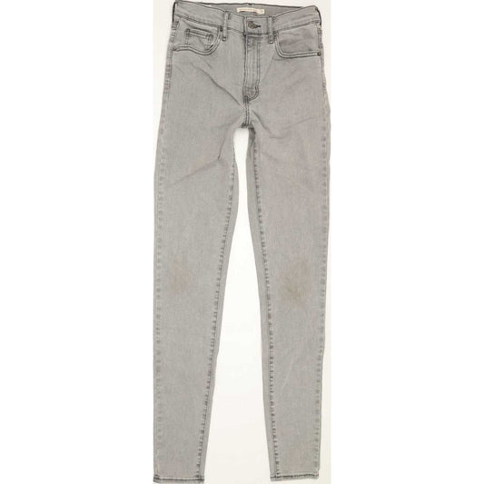 Levi's Mile High Rise Women Grey Skinny Stretch Jeans W27 L33