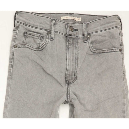 Levi's Mile High Rise Women Grey Skinny Stretch Jeans W27 L33