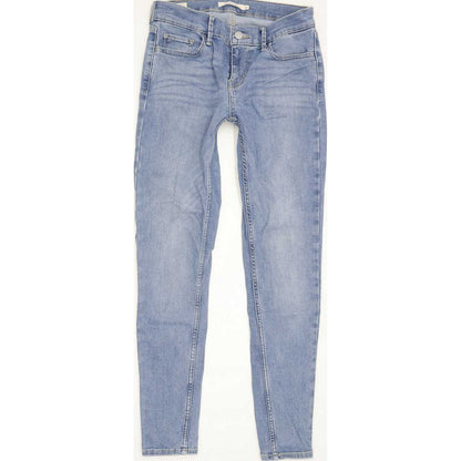 Levi's 710 Super Women Blue Skinny Slim Stretch Jeans W27 L27