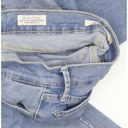 Levi's 710 Super Women Blue Skinny Slim Stretch Jeans W27 L27
