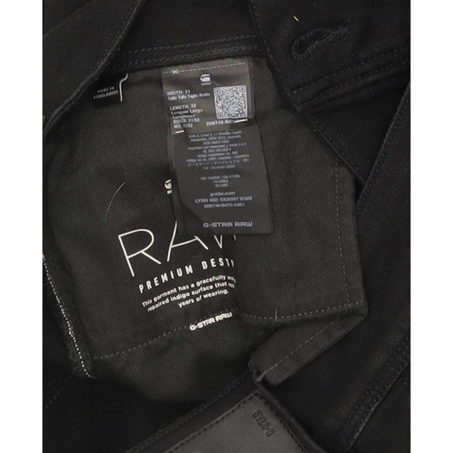 G-Star Lynn Mid Women Black Skinny Regular Stretch Jeans W31 L31