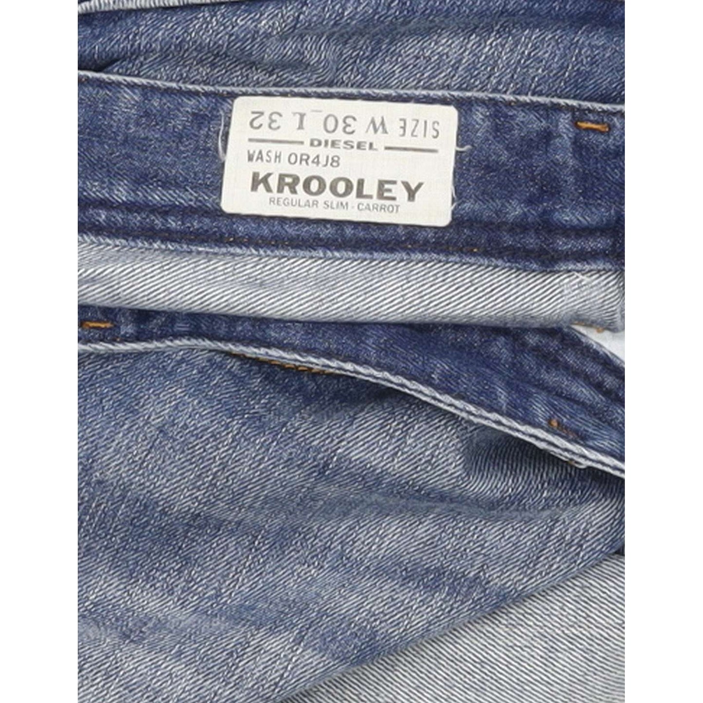 Diesel Krooley 0R4J8 Men Blue Tapered Slim Jeans W30 L31