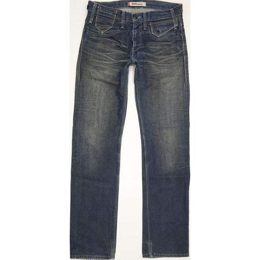 Levi's 504 Men Blue Straight Regular Jeans W31 L33