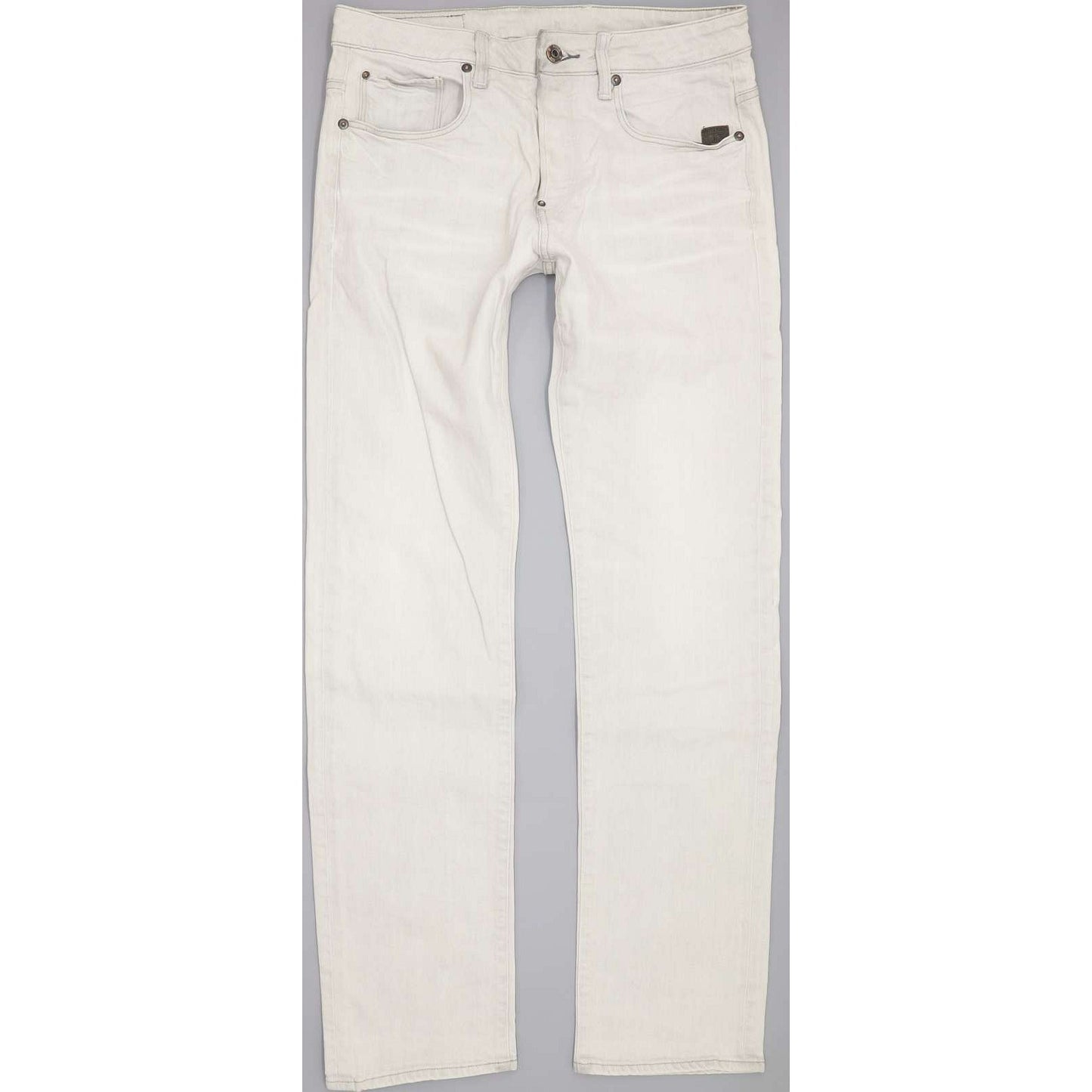 G-Star Attacc Men Grey Straight Regular Stretch Jeans W32 L32
