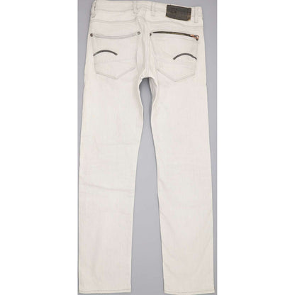 G-Star Attacc Men Grey Straight Regular Stretch Jeans W32 L32