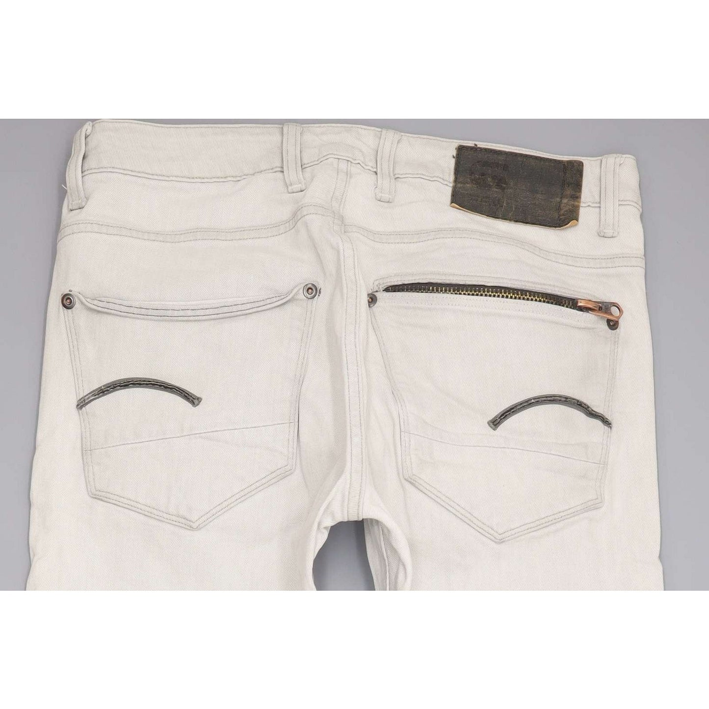 G-Star Attacc Men Grey Straight Regular Stretch Jeans W32 L32