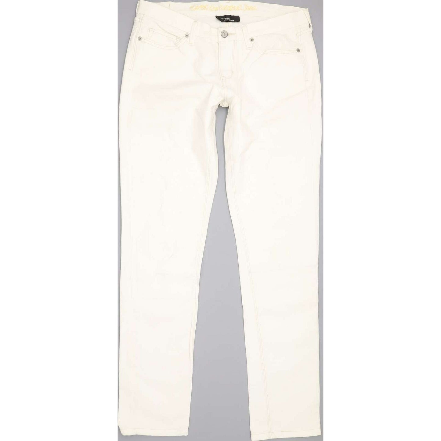 Levi's 421 Women White Skinny Slim Stretch Jeans W28 L32
