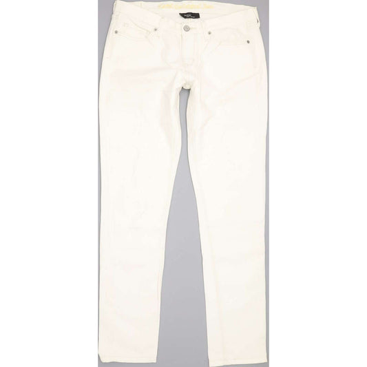 Levi's 421 Women White Skinny Slim Stretch Jeans W28 L32