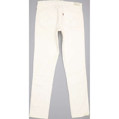 Levi's 421 Women White Skinny Slim Stretch Jeans W28 L32