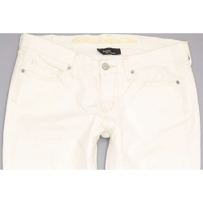 Levi's 421 Women White Skinny Slim Stretch Jeans W28 L32