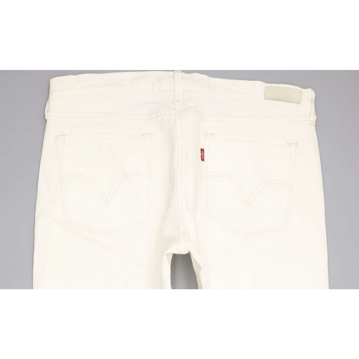 Levi's 421 Women White Skinny Slim Stretch Jeans W28 L32