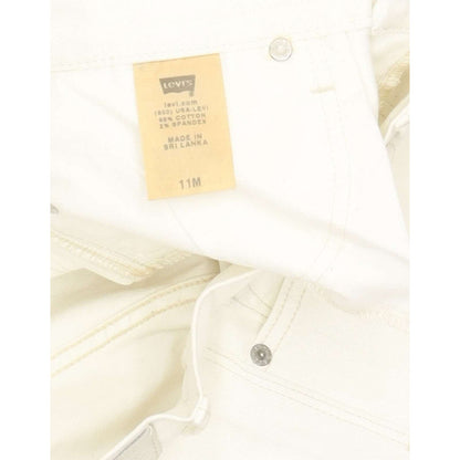 Levi's 421 Women White Skinny Slim Stretch Jeans W28 L32