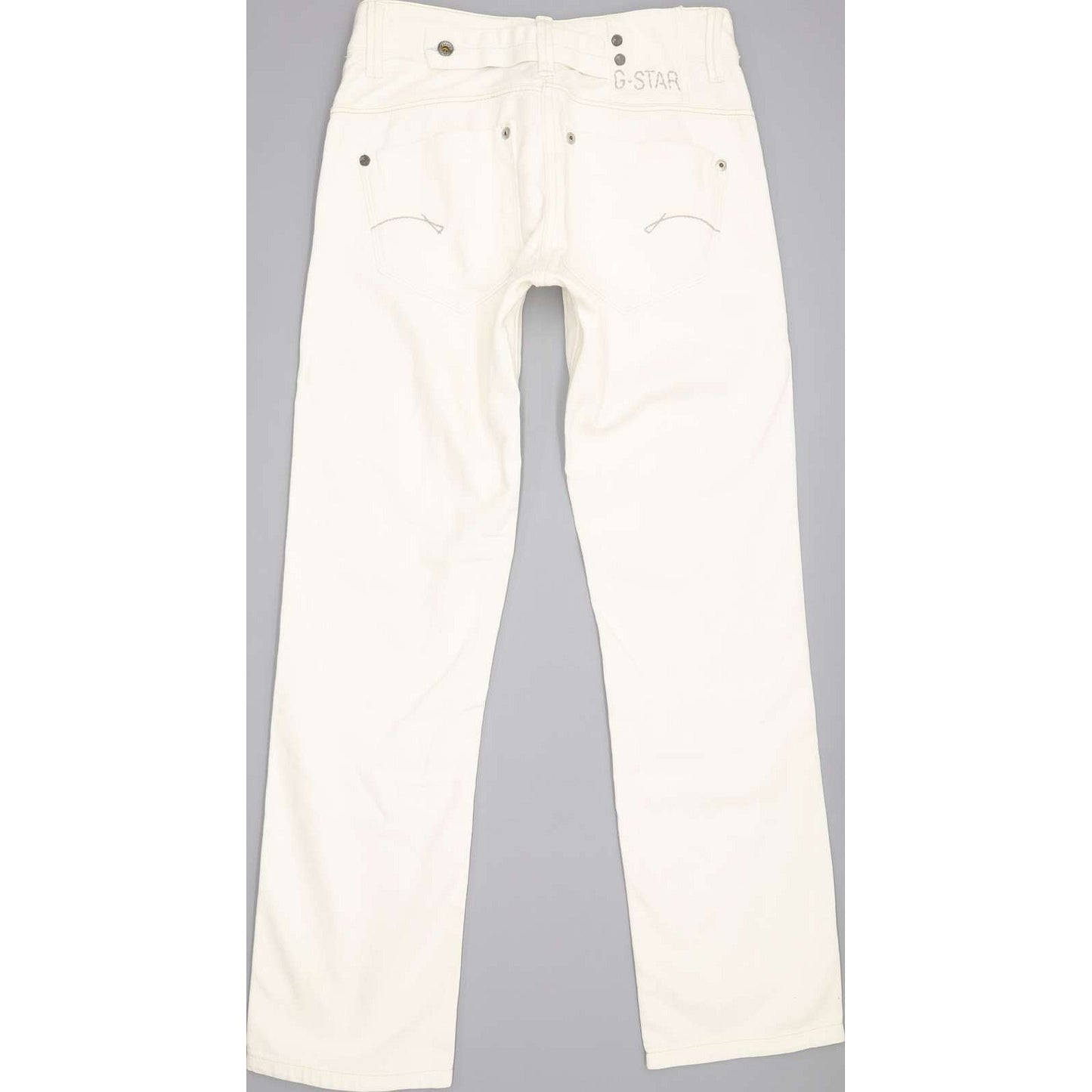 G-Star Midge Women White Straight Slim Stretch Jeans W26 L28