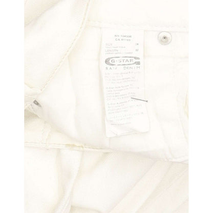 G-Star Midge Women White Straight Slim Stretch Jeans W26 L28