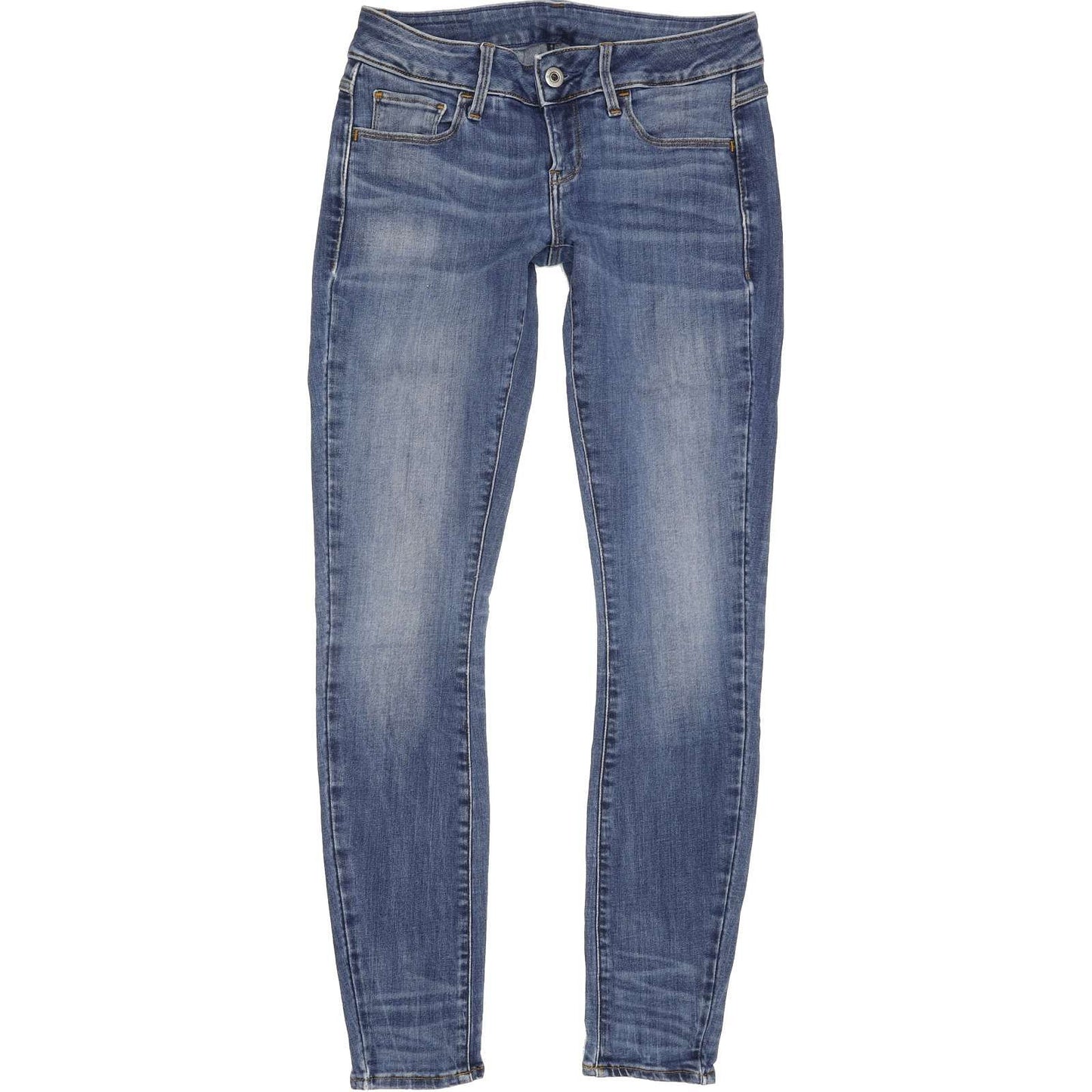 G-Star 3301 Deconst Women Blue Skinny Slim Stretch Jeans W27 L29