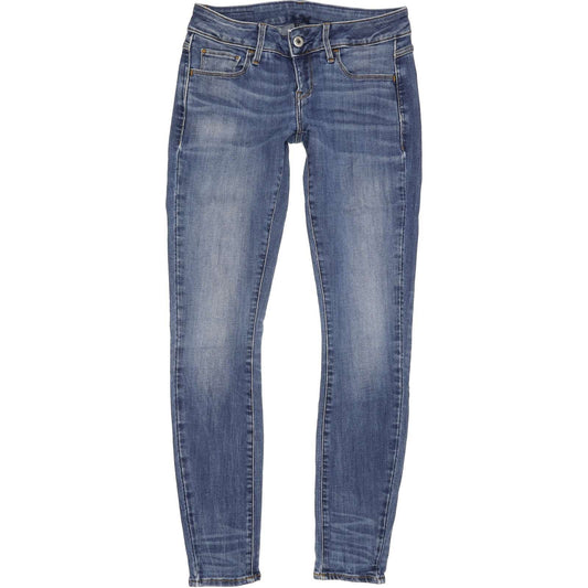 G-Star 3301 Deconst Women Blue Skinny Slim Stretch Jeans W27 L29