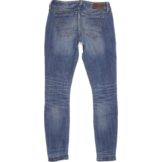 G-Star 3301 Deconst Women Blue Skinny Slim Stretch Jeans W27 L29