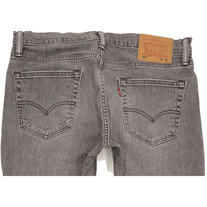 Levi's 511 Men Grey Straight Slim Stretch Jeans W34 L31