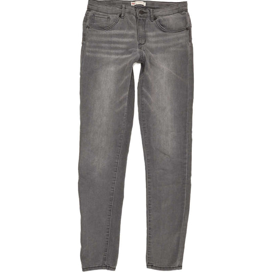 Levi's 711 Women Grey Skinny Slim Stretch Jeans W26 L30