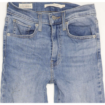 Levi's Mile High Rise Women Blue Skinny Stretch Jeans W24 L27