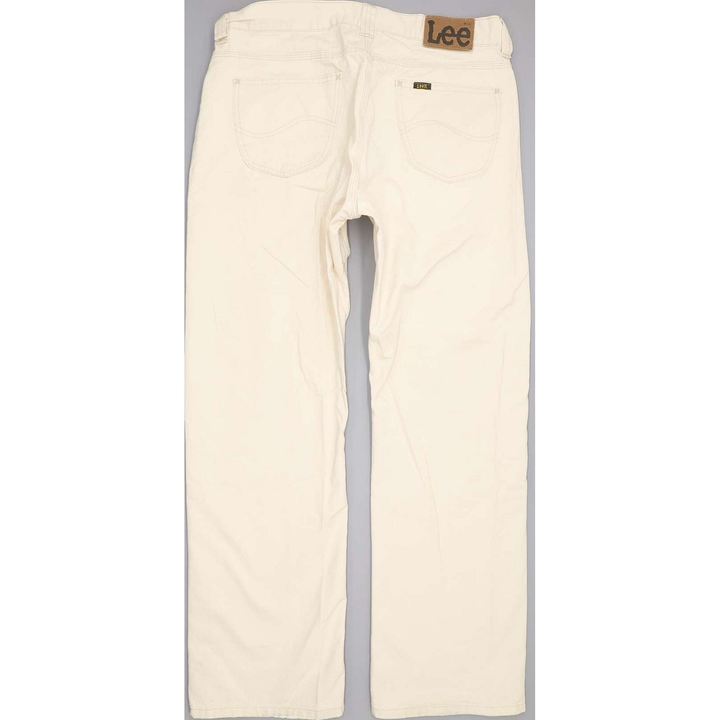 Lee Nash Men Beige Straight Regular Jeans W34 L31