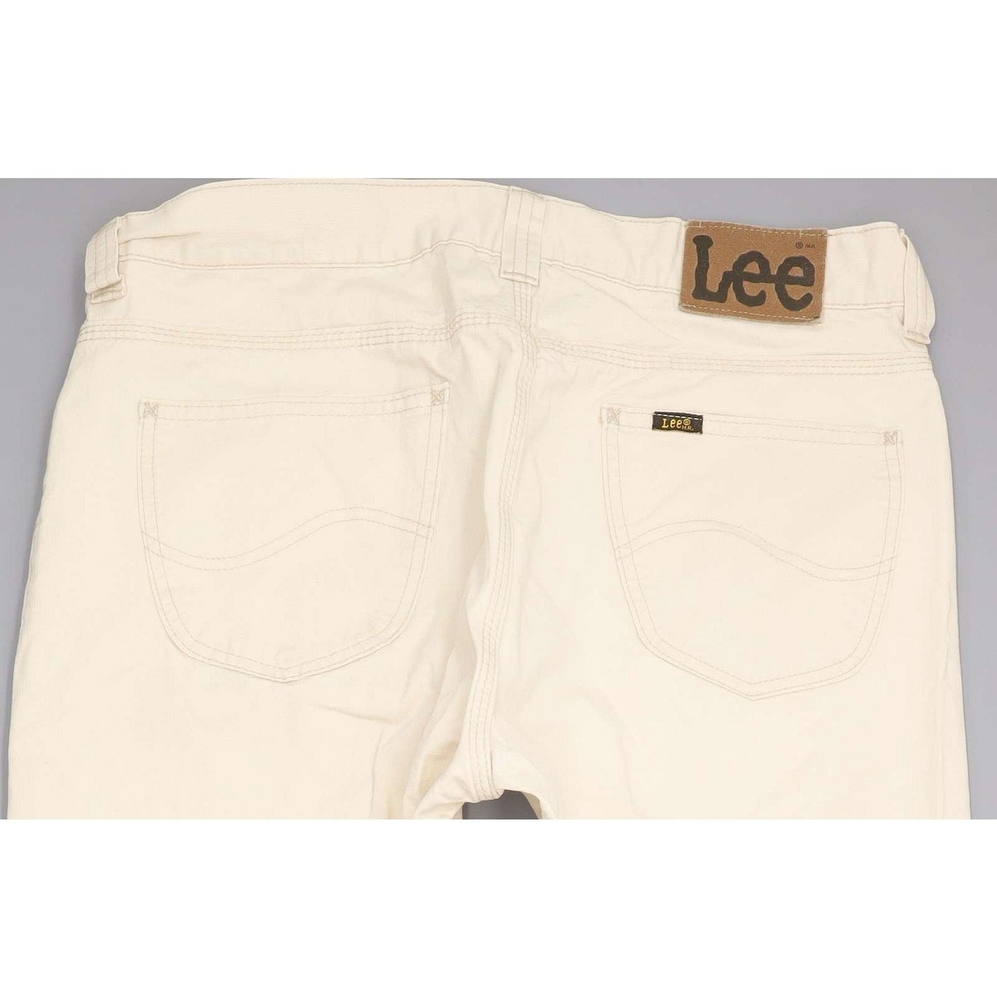 Lee Nash Men Beige Straight Regular Jeans W34 L31