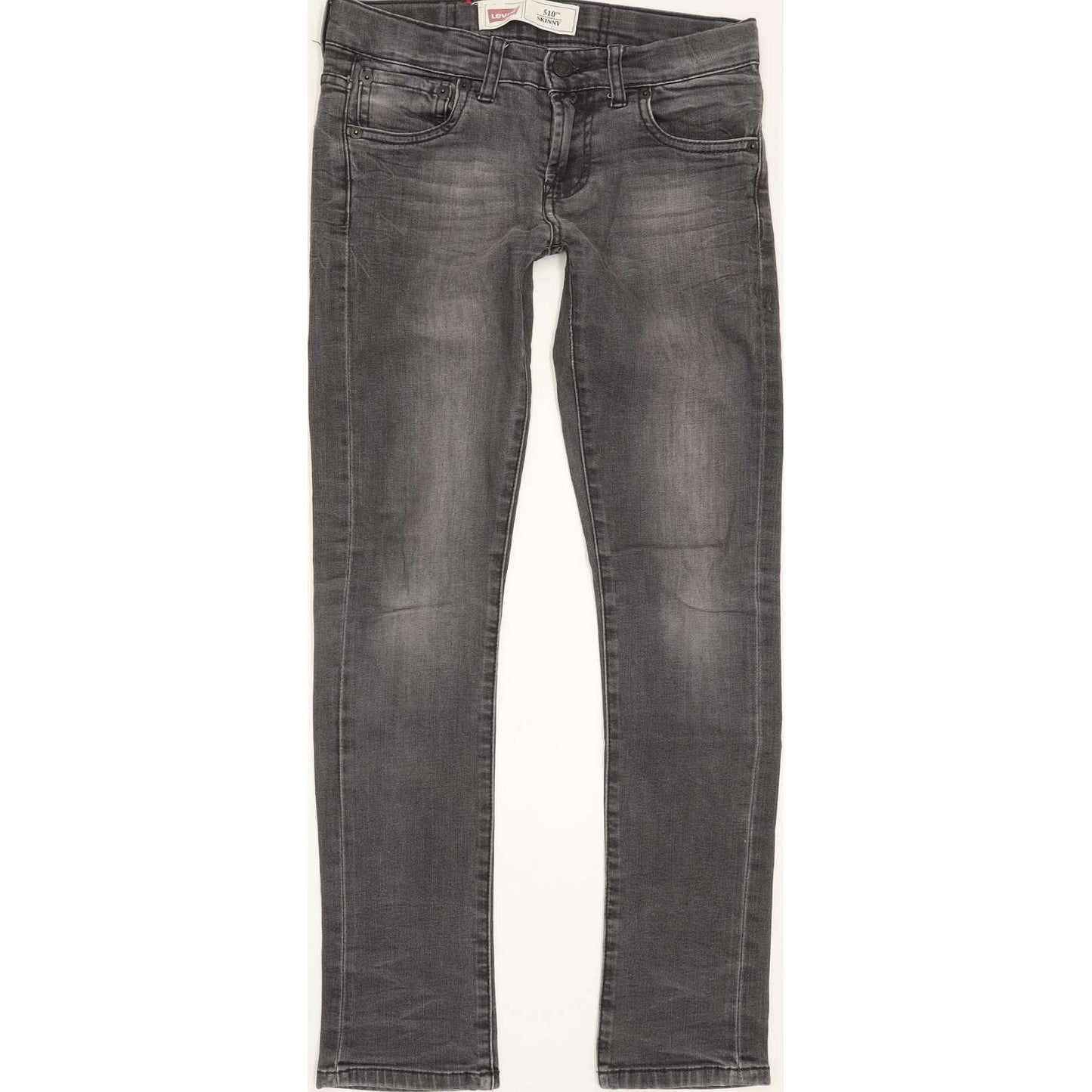 Levi's 510 Kids Grey Skinny Slim Stretch Jeans W24 L26