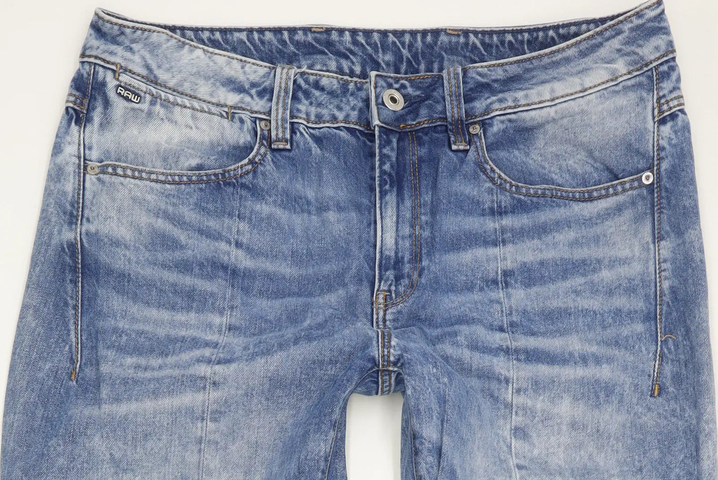 G-Star Lanc 3D High Women Blue Straight Slim Jeans W31 L34