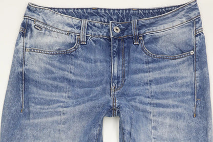G-Star Lanc 3D High Women Blue Straight Slim Jeans W31 L34