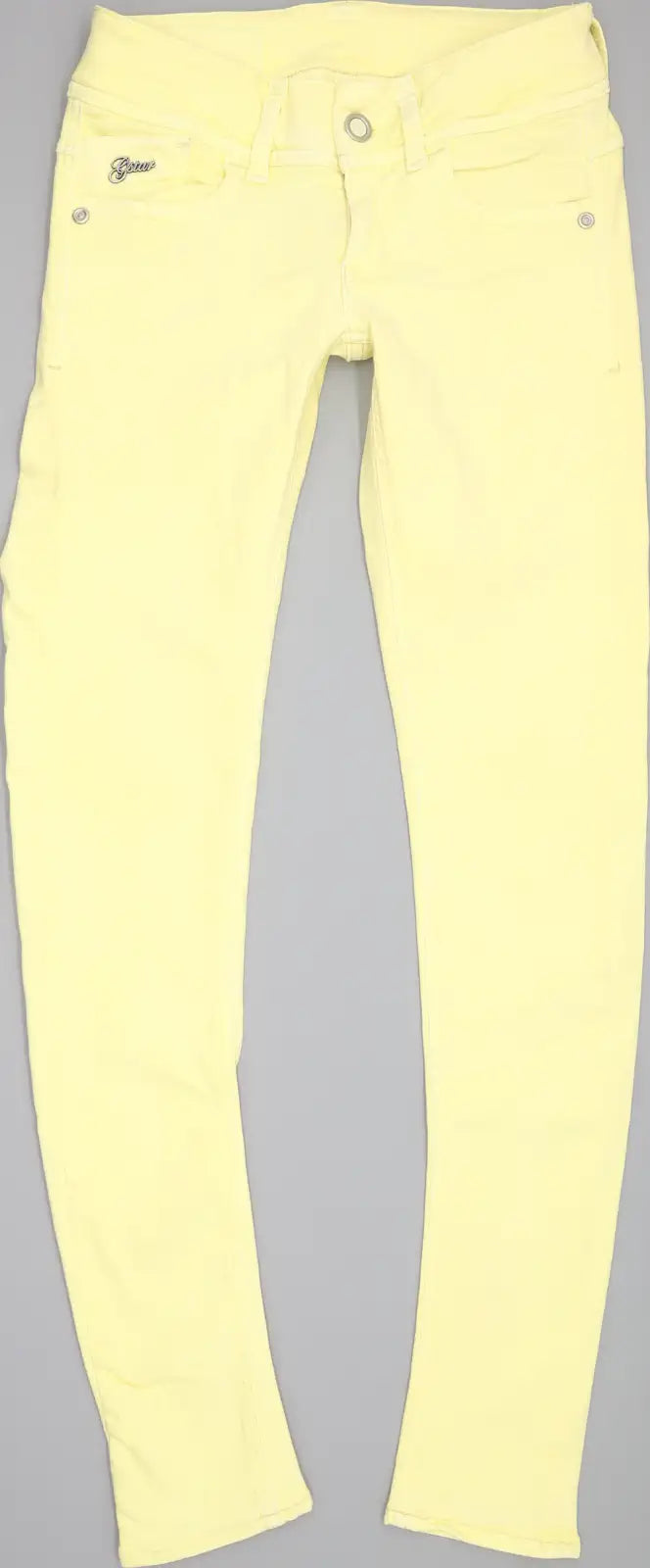 G-Star Lynn Women Yellow Skinny Slim Stretch Jeans W26 L30